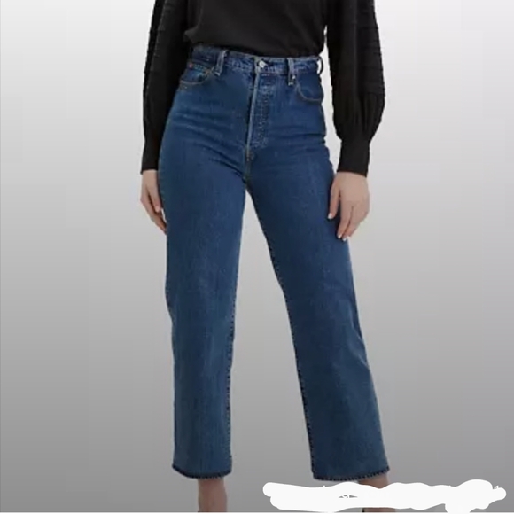 Levi's Ribcage Straight ankle Jeans Georgie - Picture 1 of 6